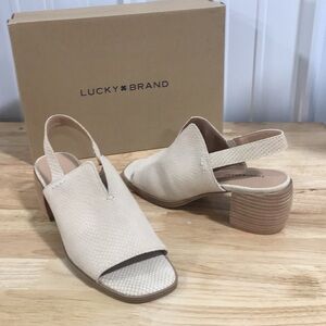 Lucky Brand Open Toe Heels
